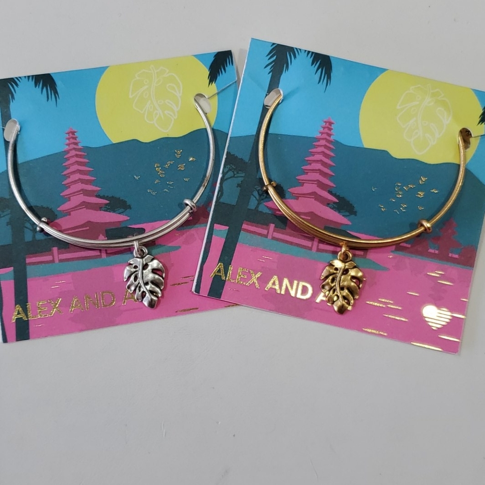 Alex and Ani Palm 🌴 Leaf growth summer daze brac